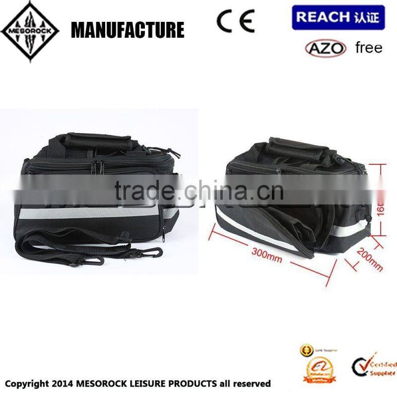 Bike Rear Tank Tour Luggage Saddle Waterproof Bags Black New