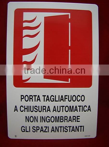 Advertising Fire Extinguisher Metal Sign