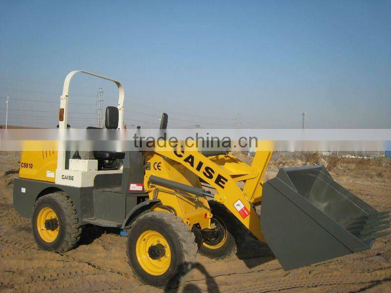 Small Garden Tractor Loader CS910J with Pallet Fork, CE Certificate
