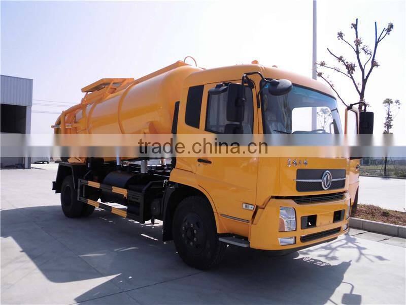 Dongfeng Kingrun 10CBM sewage suction tanker truck for sale
