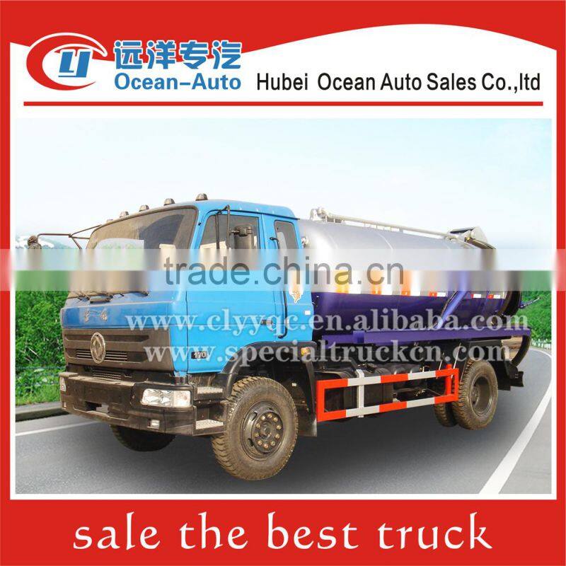 Dongfeng 4x2 vacuum sewage suction vehicle manufacture