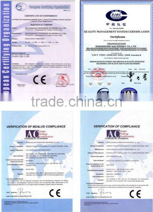 High quality single shaft plastic shredder machine