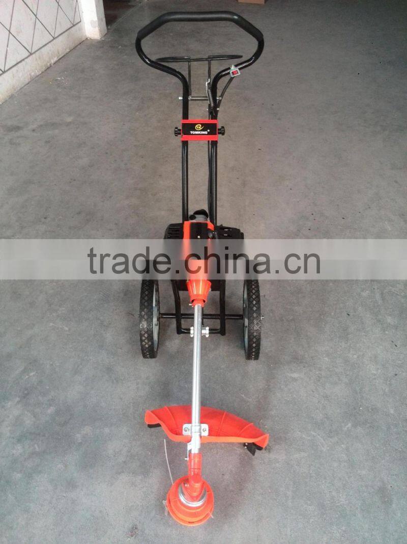 Handpush type brush cutter with sweeper head