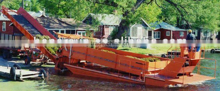 Aquatic weed harvester/QG-B10 Aquatic weed Transport Barge/Trailer Conveyor