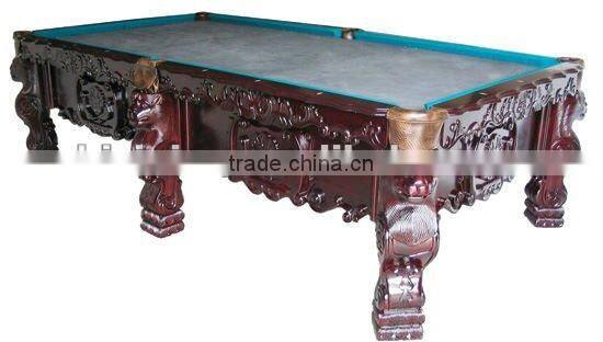 Wooden classical hand carving pool table,MOQ:1PCS(B68007)