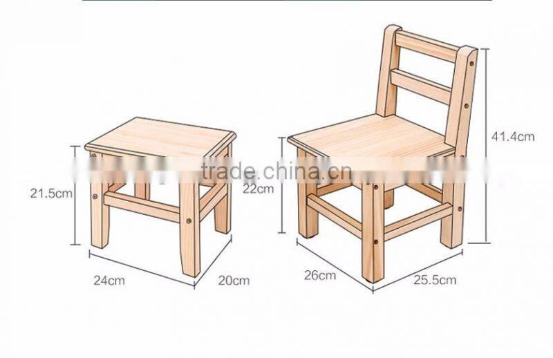 Children favorite mini four legs christmas use wood leisure chair hot wholesale