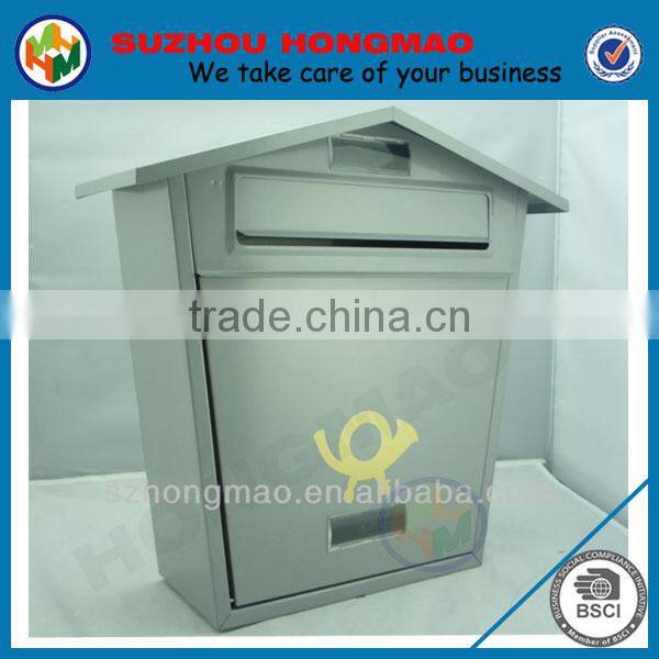 Wall mounted hanging aluminium letter box