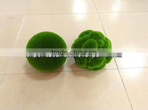 moss ball wreath/decorative green moss balls/topiary moss ball