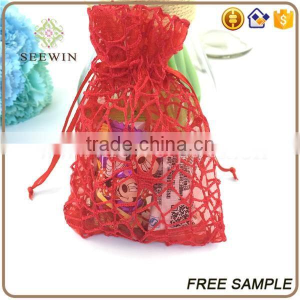 wholesale OEM design mesh floral bag and snack bag