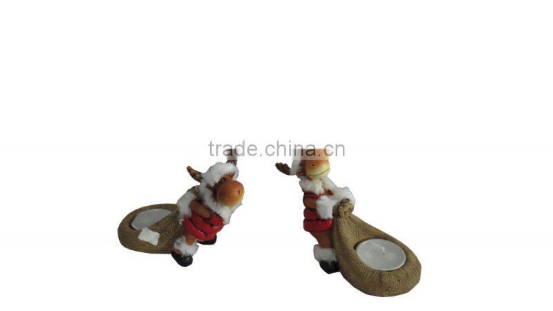 2014 new handmade resin christmas reindeers gift for sale