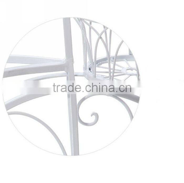 White metal craft bicycle flower stand with European style