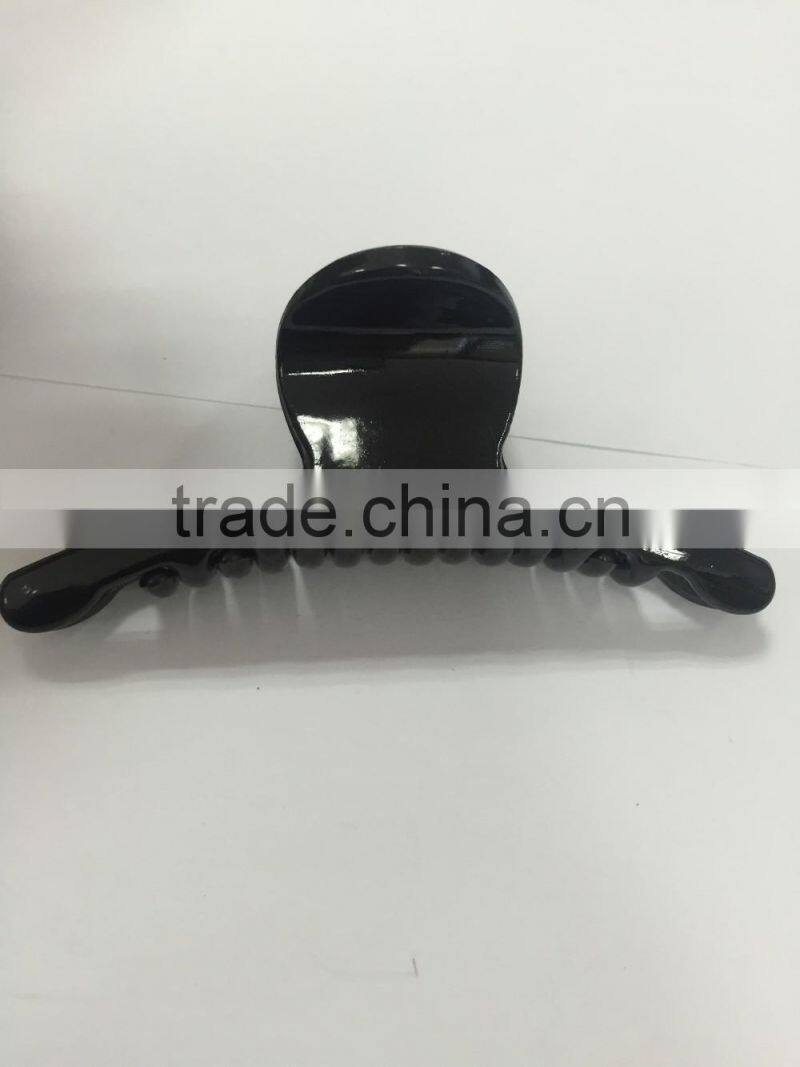 2016 big black beautiful rhinestone floral hair clips plastic hairpin for women