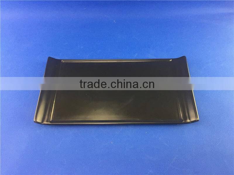 cheap black japanese sushi plate for restaurant hotel
