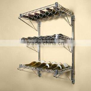 Ajustable Wall Mounted Wine Shelving for home or hotel