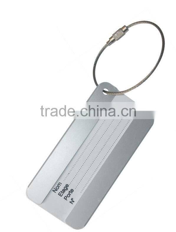 Resuable Metal hotel luggage tag