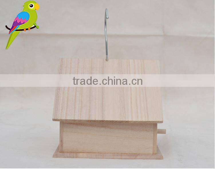 solid wood hot selling parrot bird house outdoor garden indoor bird house