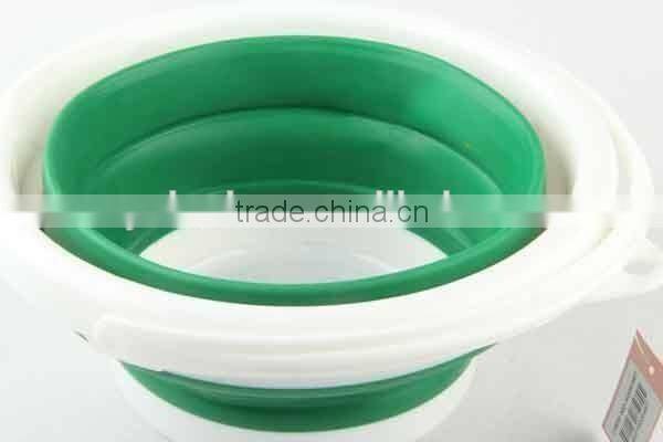 5L Outdoor folding circular and heart shaped Silicone bucket