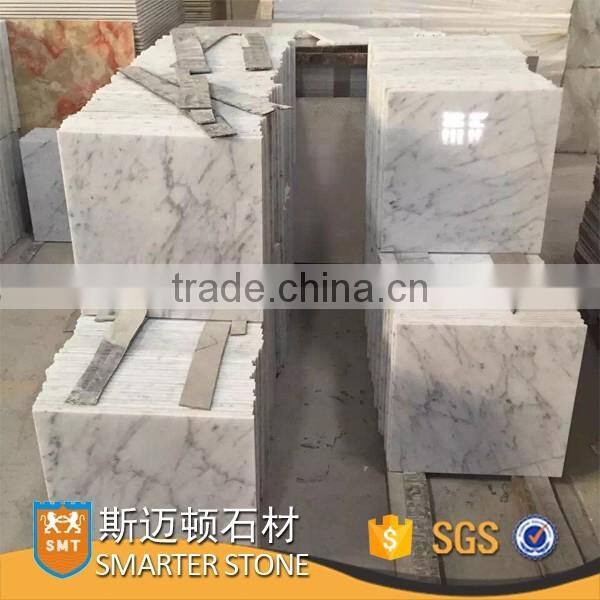 High quality solid guangxi white marble stone tile 12x12
