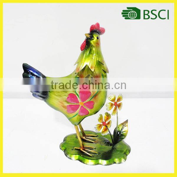 Special iron metal decorative garden cock for home