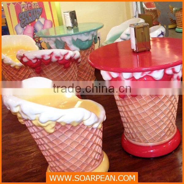 Custom Fiberglass Ice Cream Table