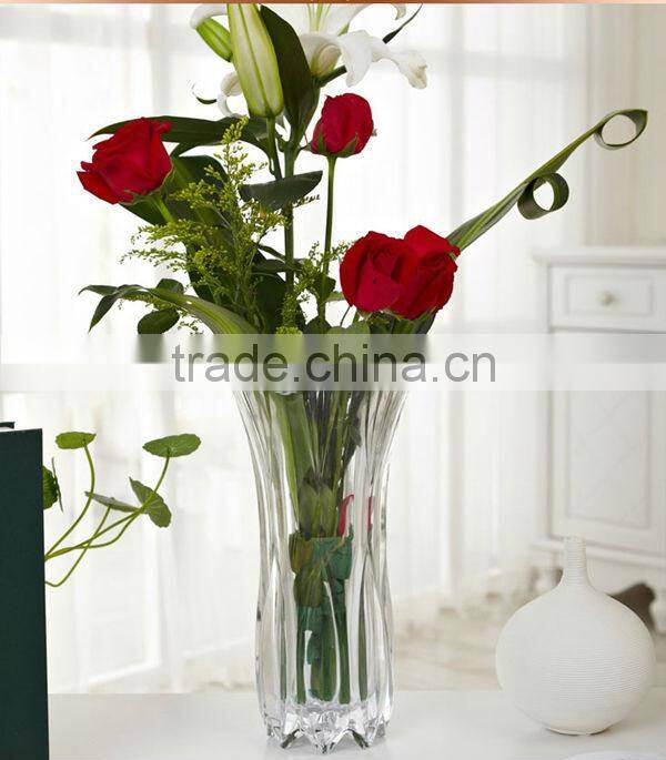 flower vase glass glass bottle flower vase clear tall glass flower vase