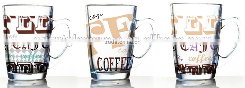 6oz 8oz 10oz 12oz Caffe Latte Espresso Cappuccino glass coffee cup glass mug
