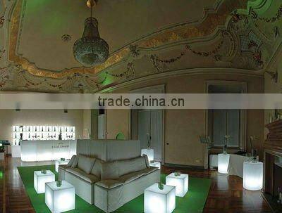 illuminated led cube chair/modern furniture/nightclube furniture