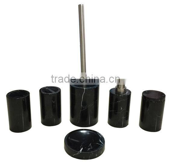 Bathroom set, set of FOUR (Black)