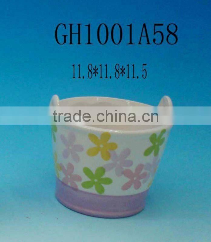 CERAMIC FLOWER WATER KETTLE