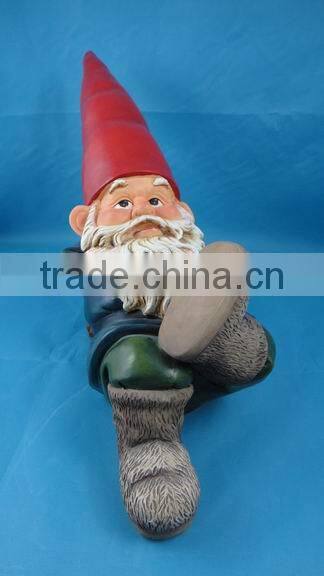 Polyresin Labor Dwarf Decorative Garden Statue