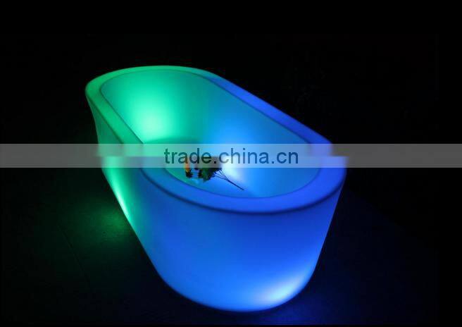 Modern popular rechargeable led lighting bathtub, led ice bucket