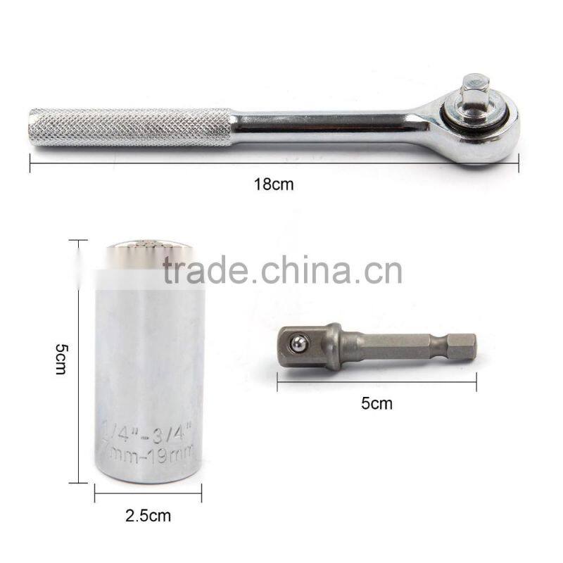 2 in 1 hand socket wrench tool set