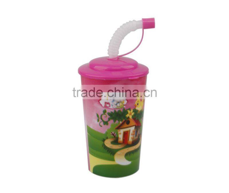 250ML Pantone Color FDA Plastic Drinking Cup With Lid