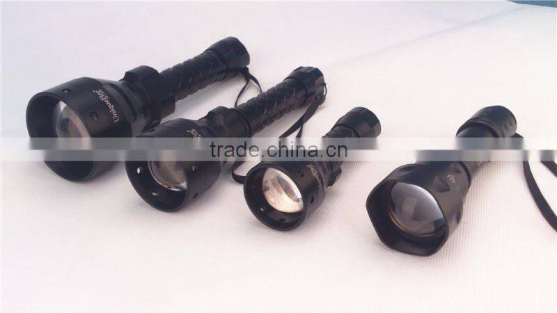 Uniquefire UF-1405 67mm convex lens cree aluminum high power 850 nm IR torch
