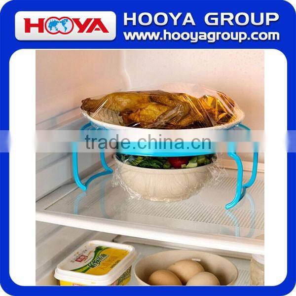 New Useful 4 in 1 Microwave Support Microwave Folding Tray Holder Round Plate Double Mat Layer