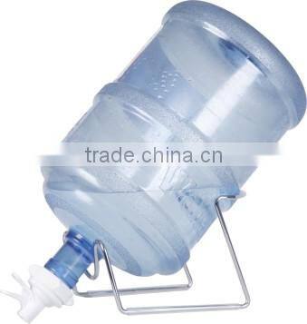 Chromed water bottle holder with valve