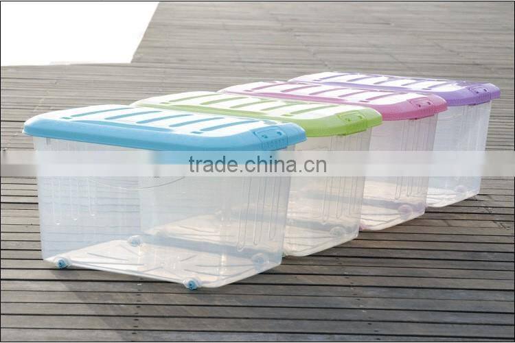 Large Capacity Multipurpose Plastic Storage Container with Wheels