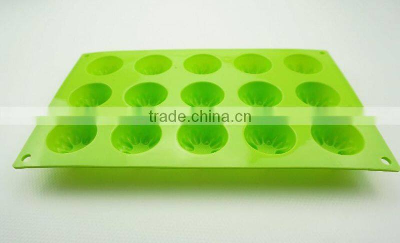 1192 15 pcs roses shaped silicone chocolate mould and mold