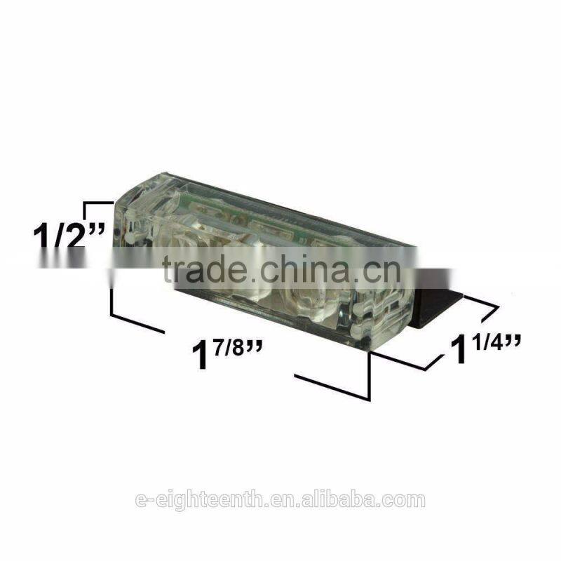 2016 new 12V 4x3 new Amber 12 LED Emergency Vehicle Strobe Flash Lights