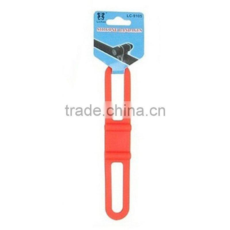 2016 New arrival Torch Phone Flashlight Bands Elastic Silicon Strap Bandage Mountain Road Bicycle Light Mount Holder