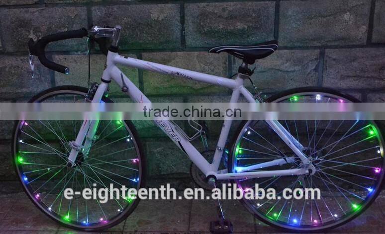18 Neon LED Bicycle Bike Wire Tyre Wheels Spoke Light String Wire Colorful 2M