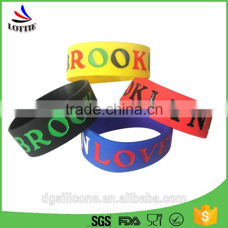 Custom Promotional BPA Free Silicone Bracelet, Cheap silicone wristband