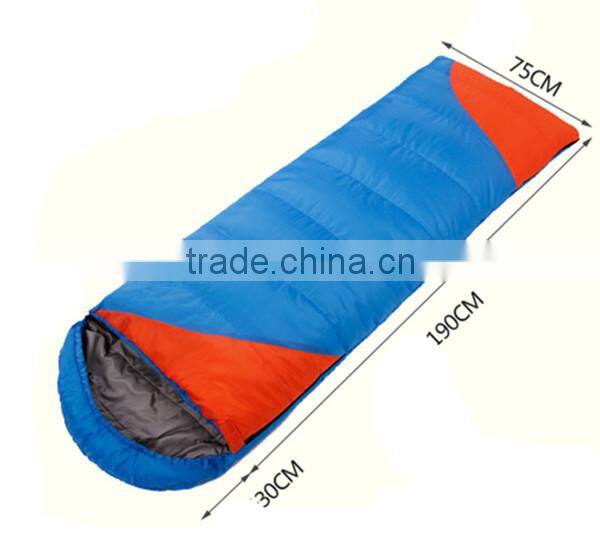 High quality with cold protection collar adjustable wateproof outdoor camping sleeping bag WR-WP