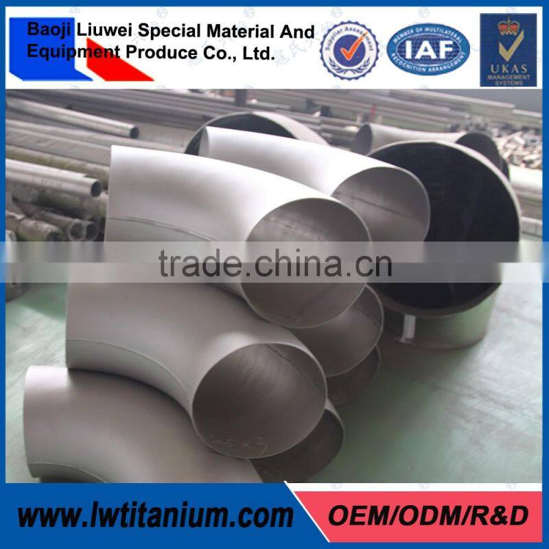 Fast Delivery Industry 180 Degree Titanium Elbow Pipe Fittings