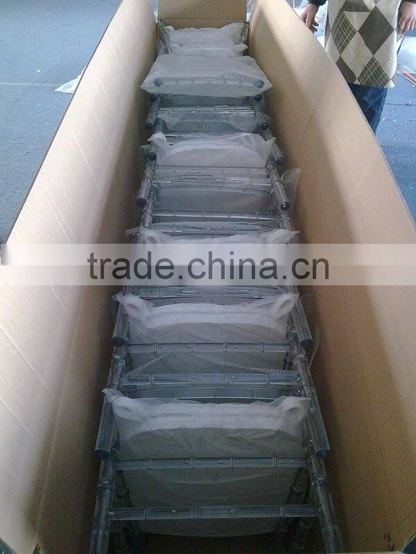 Cheap price tiffany crystal acrylic chiavari chair covers for weddings