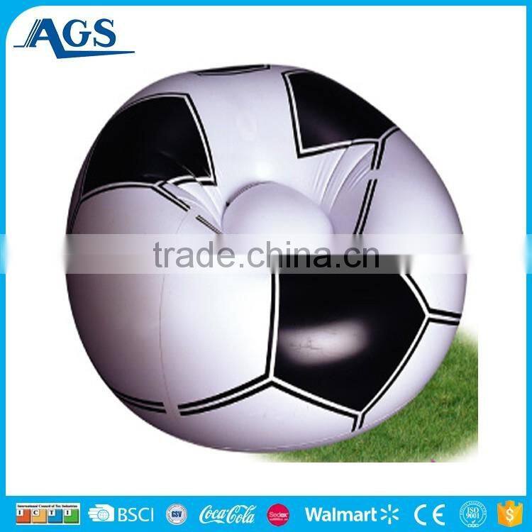 Environmental material soccer style inflatable seat cushion