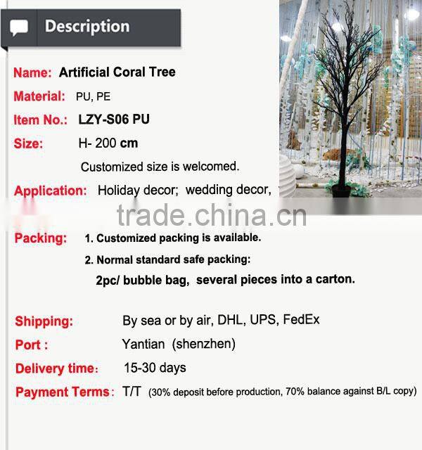 new style wedding stage setting centerpieces showcase decorations artificial coral branch