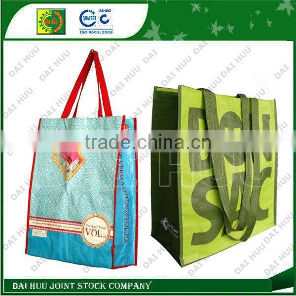 High quality laminated with BOPP woven shopping bag