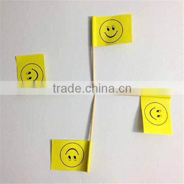 Party decorative Chinese bamboo cocktail flag pick