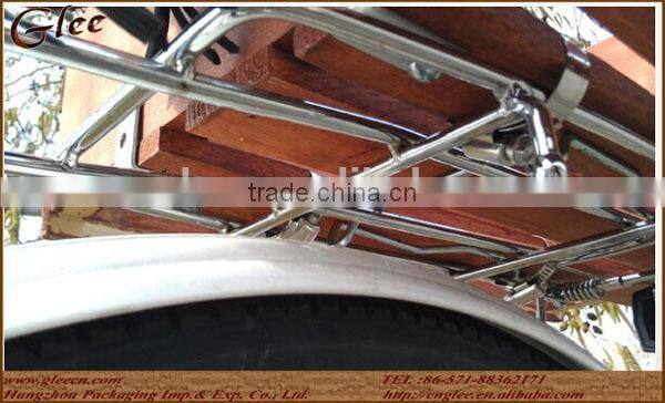 cheap wooden bike basket looks waterproof wooden crate